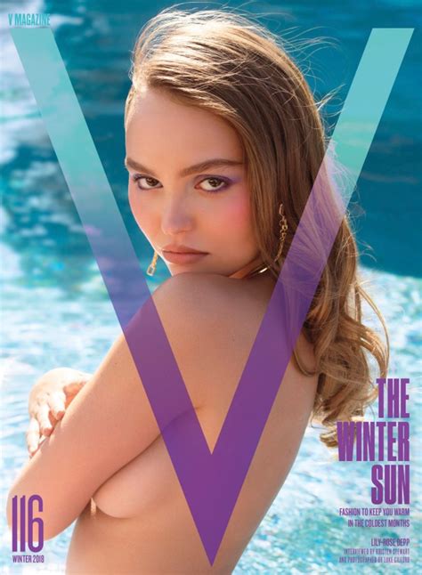 Lily Rose Depp Topless Shoot For V Magazine Cover Revealed Metro News
