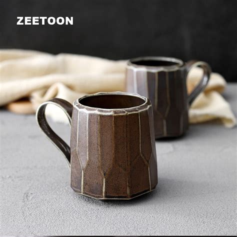 280ml Boutique Coffee Mugs Vintage Ceramics Porcelain Japanese Style