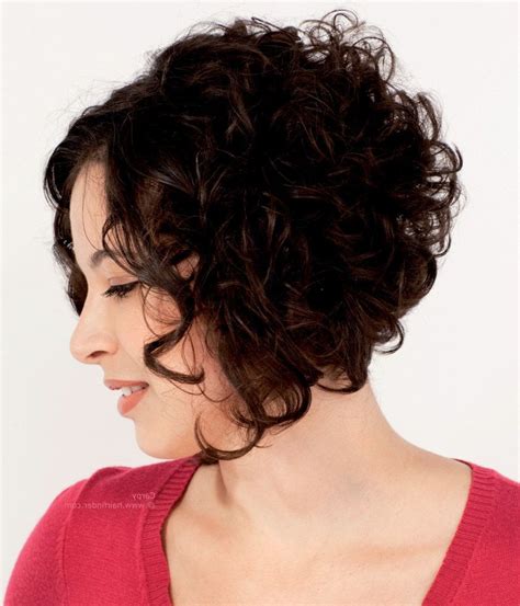 Image Result For Short Curly Angled Bob Short Curly Hairstyles For