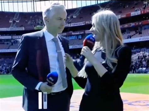 Sky Sports Colleague Alan Smith Avoids Awkward Moment With Laura Woods Live On Air Thick Accent
