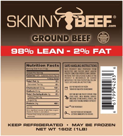 Extra Lean Ground Beef Nutrition