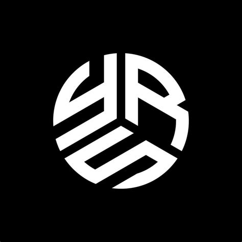 Yrs Letter Logo Design On Black Background Yrs Creative Initials