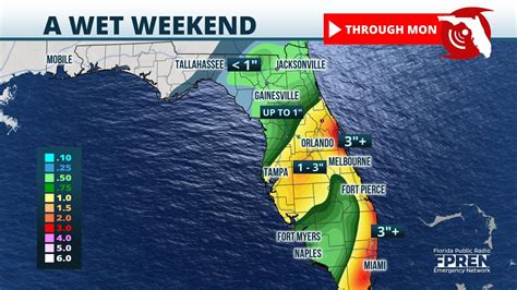 Tropical Moisture To Bring Flood Risk To Florida Peninsula This Weekend
