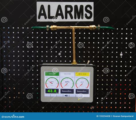 Oxygen Alarming System stock photo. Image of hospital - 155234428