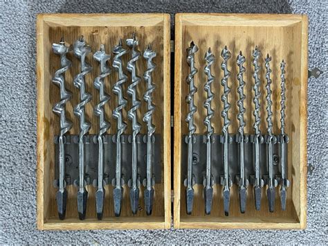Irwin Auger Drill Bit Set With Wooden Box