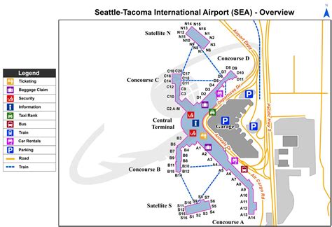 Map Of Seattle Airport Terminal Fayre Jenilee