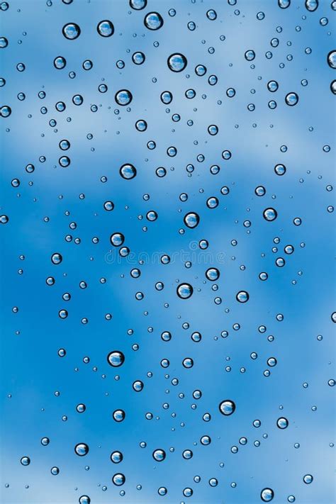 Water Droplets Stock Image Image Of Windscreen Blue 30760665