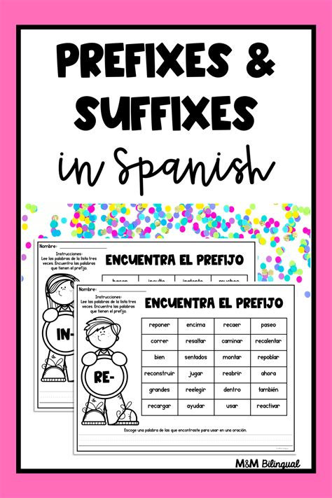 Prefixes And Suffixes In Spanish Prefijos Y Sufijos Hot Sex Picture