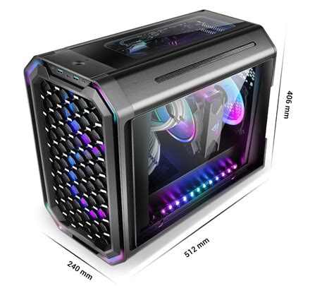 Antec Dark Cube Dual Front Panels Included Slide Open Case Structure