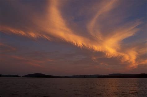 Sunset Sky Over Quabbin Reservoir Photograph By John Burk Fine Art