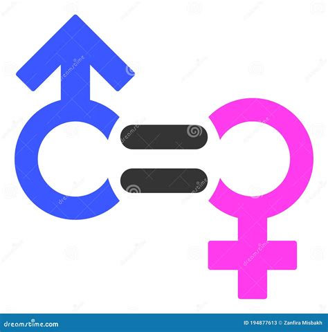 Genders Relation Symbol Raster Icon Flat Illustration Stock Illustration Illustration Of