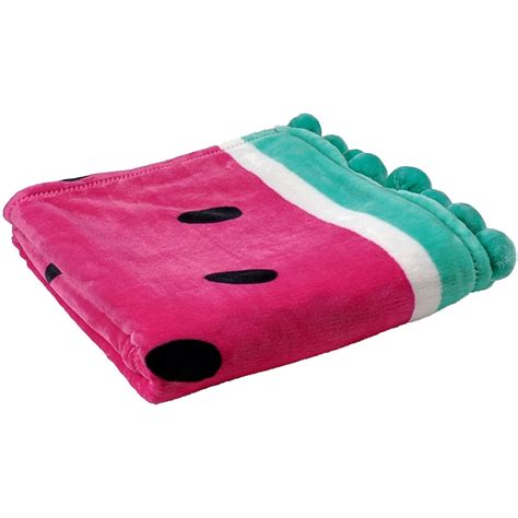 Watermelon Velvet Plush Print Throw Blankets And Bedding Accessories