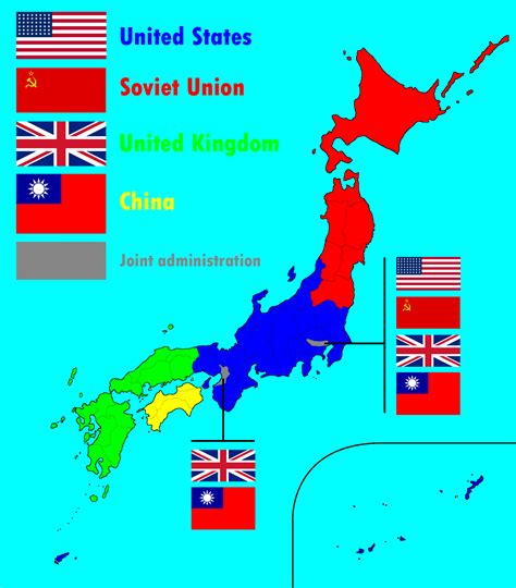 What was the japanese expansion during ww2 socratic. Proposed post WWII occupation zones in Japan (similar to ...