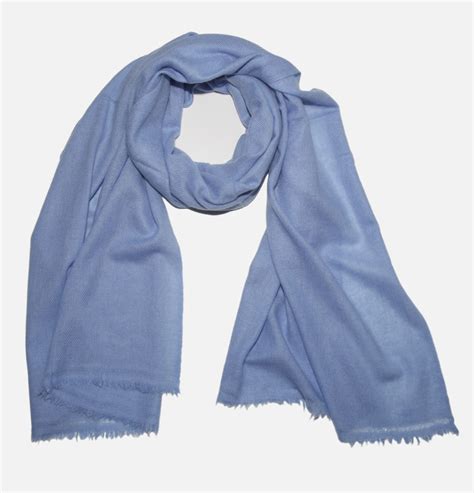 Handmade Nepal Cashmere Warm Wrap Scarf Blue Sky Frugess