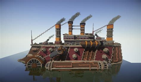 Warship Steampunk Minecraft Map