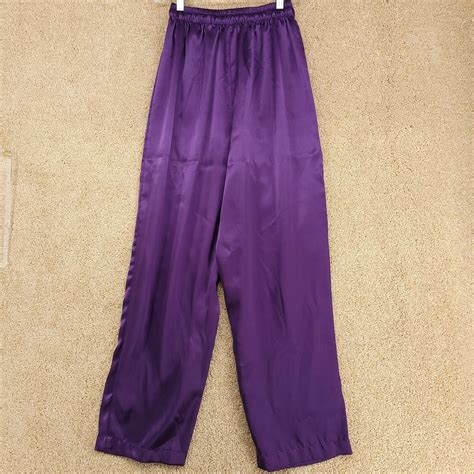 Erika Taylor 2 Piece Purple Satin Pajama Set Size Sma Gem
