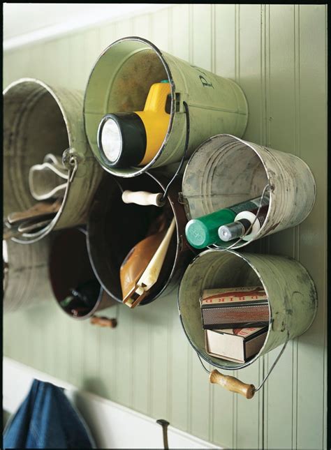 Kick Up Your Cottage Storage With This Diy Bucket Shelves Project