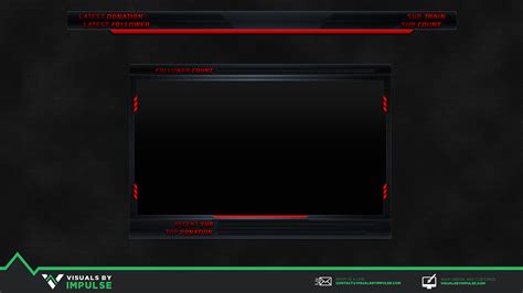 Neon Red Free Twitch Stream Overlay