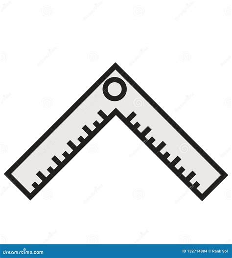 Architecture Ruler Outline And Filled Isolated Vector Icon That Can Be