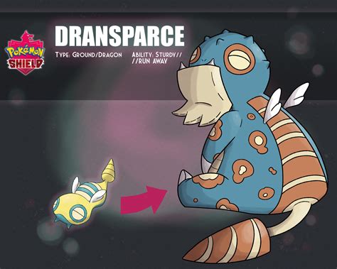 Galarian Forms: Dransparce (Dunsparce Galar Evolution) | Pokécharms