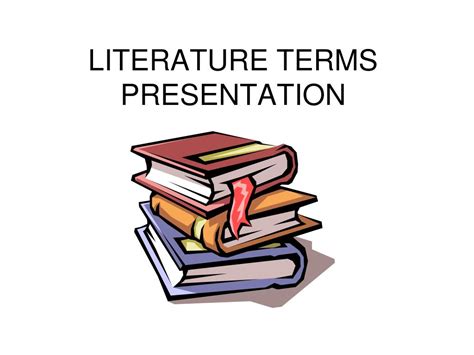 Ppt Literature Terms Presentation Powerpoint Presentation Free