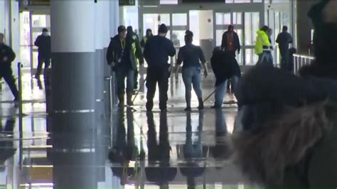 Jfk Airport Terminal Evacuated Due To Massive Water Main Break