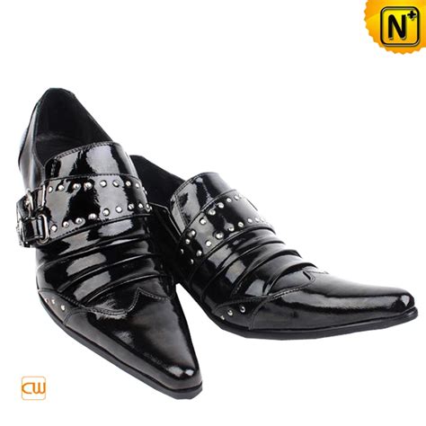 Mens Designer Black Leather Dress Shoes Cw760026 Cwmalls