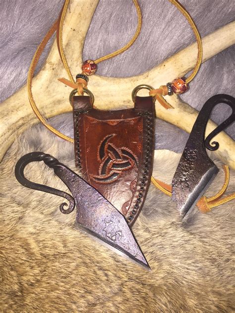 Just Finished This Neck Sheath For A Hammer Forge Creations Viking Neck