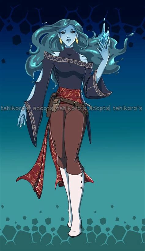 Fire Water Genasi D D Character Dump Character Design Inspiration Dungeons And Dragons