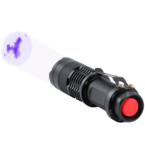 5w Led 365nm Uv Lamp Black Light Ultra Violet Flashlight With