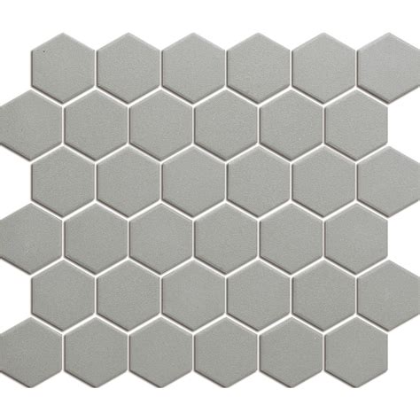 Loh1015 London Hexagon Matt Dark Grey The Mosaic Factory