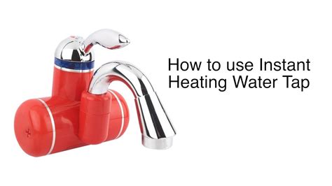 How To Install And Use Instant Water Heating Tap Portable Water Heater