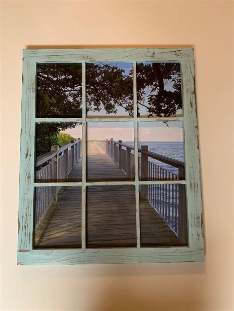 16x20 Rustic Window Frame Window Picture Frame Farmhouse Etsy