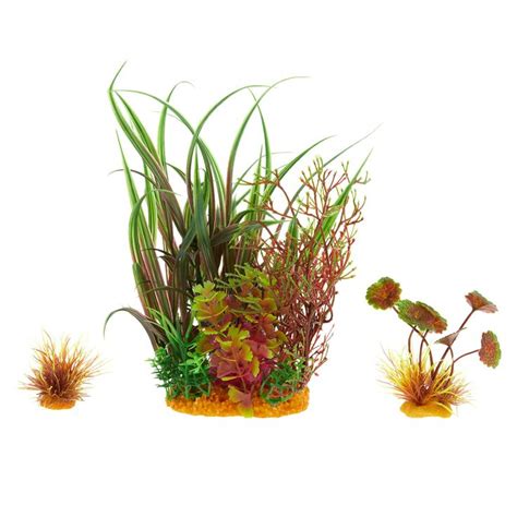 Top Fin Artificial Aqaurium Plant Variety Pack Up To 8 Planted