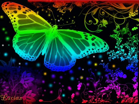 🔥 39 Neon Butterfly Wallpaper Wallpapersafari