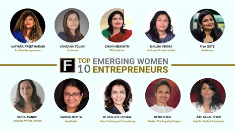 Top 10 Emerging Women Entrepreneurs Of The Year 2021 22 By Fame Finders