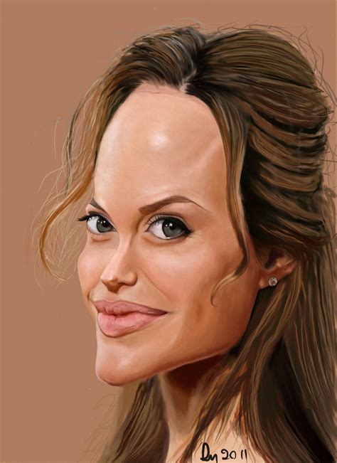 Angelina Jolie Caricature By Danb13 On Deviantart