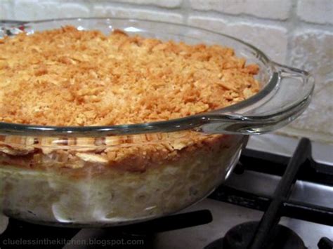 To make topping, crush crackers to make crumbs. Clueless In The Kitchen: Ritzy Chicken Casserole - Family ...