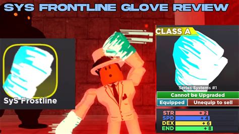 Sys Frostline Glove Review Boxing League Roblox Youtube