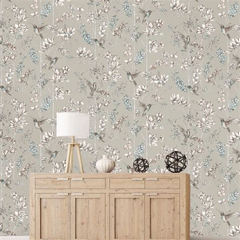 SHABBY CHIC FLORAL WALLPAPER IN VARIOUS DESIGNS WALL DECOR NEW FREE P P