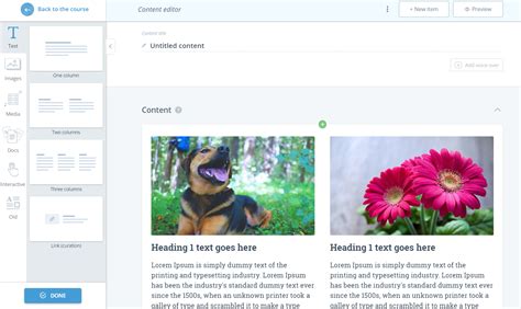 Content Items Content Layout Options Easygenerator Knowledge Base