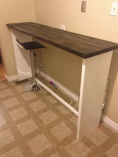 Plus if you want to build one for a smaller sofa Home Making & Everything Else: Lets make a Bar Table! | Kitchen bar table, Diy furniture easy ...