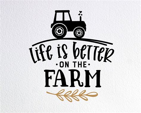 Life Is Better On The Farm Svg Farm Life Sign Svg Dxf Png Etsy