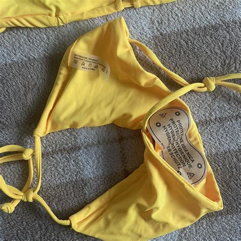 Women S Yellow Bikinis And Tankini Sets Depop