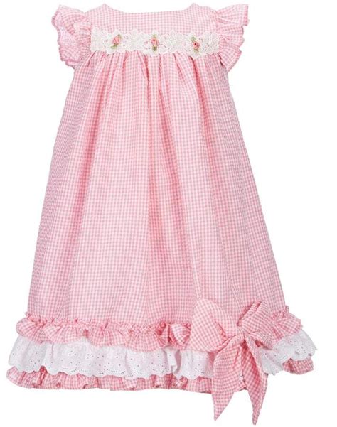 Laura Ashley Little Girls 2t 6x Gingham Printed A Line Dress A Line