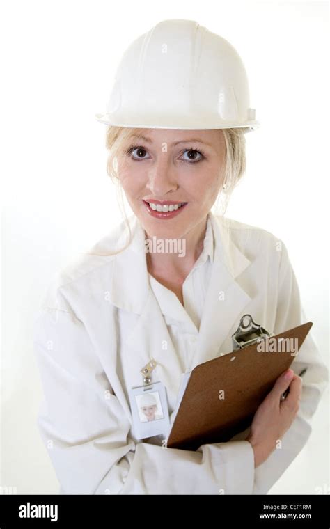 Lady Science Engineer Stock Photo Alamy