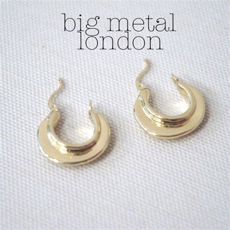 Big Metal London ビッグメタルロンドン フープピアス レディース アクセサリー ゴールド 輪 シンプル 海外 新品 未使用