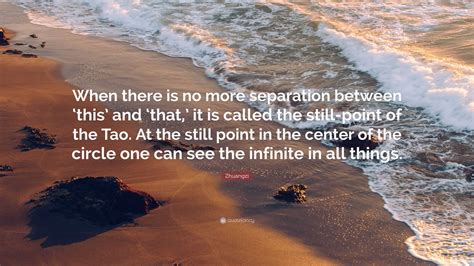 Zhuangzi Quote When There Is No More Separation Between ‘this And