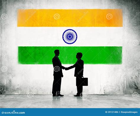 Businessmen Shaking Hands In India Stock Photo Image Of India