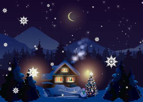 Tanggal 25 desember adalah hari natal, hari dimana umat kristen merayakan hari besar keagamaannya. Holiday Live Wallpaper - Gambar Malam Natal Kartun ...
